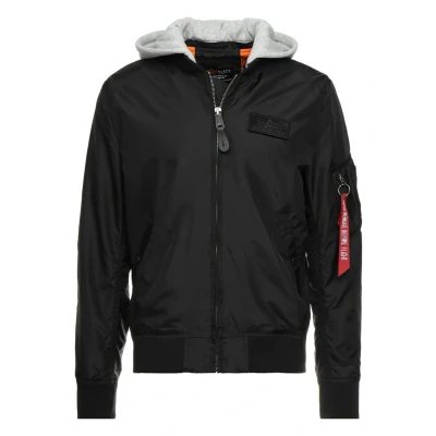 Abbildung von Alpha Industries MA1 TT HOOD Bomberjacke, Herren, Größe: Small, Black