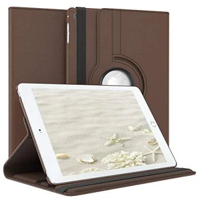 Abbildung von EAZY Case Tablet Hülle für iPad Mini 4 Schutzhülle 7.9 Zoll Smart Cover Rotationcase zum Aufstellen Klapphülle 360 drehbar mit Standfunktion Tasche Kunstleder Braun