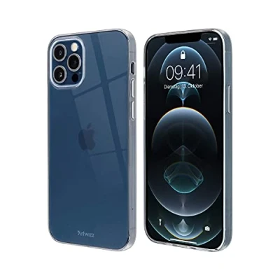Abbildung von Artwizz NoCase Handyhülle kompatibel mit iPhone 12 PRO MAX Ultra Dünne, Elastische TPU Schutzhülle Transparent