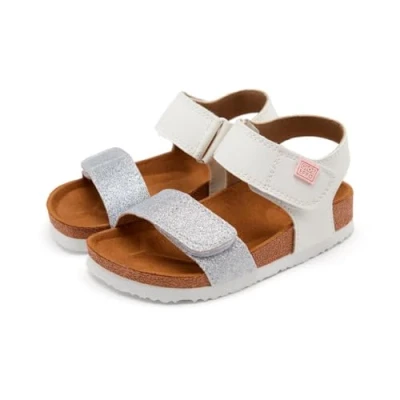 Abbildung von GIOSEPPO Jungen Mädchen Jabbeke Peeptoe Sandalen, Silber (Plata Plata), 33 EU