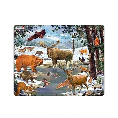Abbildung von Larsen Nördlicher Wald Jigsaw Puzzle Maxi