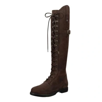Abbildung von SUEDWIND© Winter Reitstiefel »Longford« Lederstiefel Robustes Nubuk Oberleder Gefüttert Wasserabweisend Outdoor Boots Gassigehen, Stall, Reiten Braun W/R 40