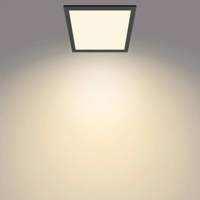 Abbildung von Philips Scene Switch Touch LED Deckenleuchte, dimmbar, 12W, warmweißes Licht (2700K), Schwarz