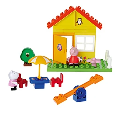 Abbildung von BIG Lernspielzeug Bloxx Peppa Garten Haus inkl. + Luzie Locke Figur, 26 Teile (26 St), Pig