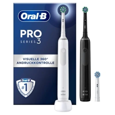 Abbildung von Oral B Pro 3900 Duo Schwarz + Weiß