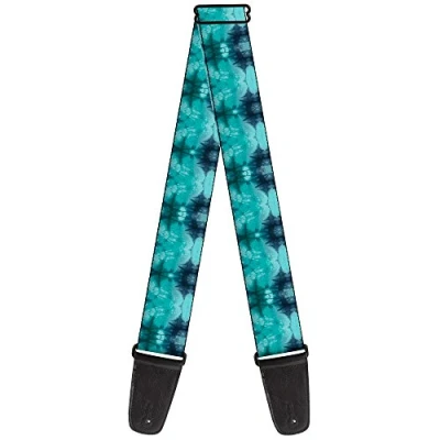 Abbildung von buckle down gs w34604 &quot;Tie Dye Reflection türkis Blues&quot; Gitarrengurt