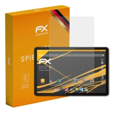 Abbildung von atFoliX Panzerfolie kompatibel mit Lenovo Tab M11 Schutzfolie, entspiegelnde und stoßdämpfende FX Folie (2X)