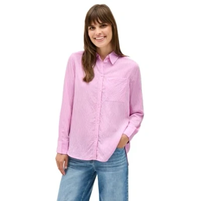 Abbildung von CECIL Damen B345833 Gestreifte Hemdbluse, Cherry Blossom Pink, L