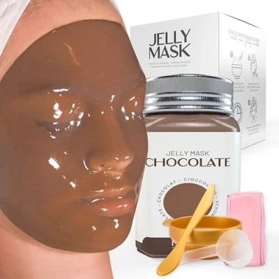 Abbildung von BRÜUN Peel Off Gelee Maske, Premium Qualität, modellierendes Schokoladenglas Maskenpulver für Gesichtsmaske, ideal Kosmetikerinnen, Spa Hautpflege, Hydro Gesichtsmaske