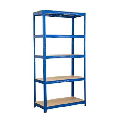 Abbildung von SCHMIDT security tools Schwerlastregal Lagerregal 180x90x45 cm, 5 Ebenen Metall Steckregal für Keller, Garage und Industrie Lastenregal mit 275 kg pro Boden, Gesamtbelastbarkeit 1375