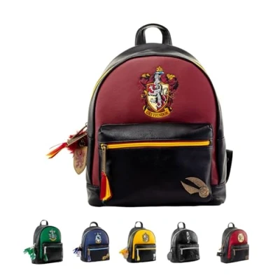 Abbildung von Harry Potter (Gryfindor) modischer Rucksack, rot, Einheitsgröße, Casual
