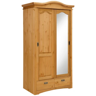 Abbildung von Home affaire Schiebetürenschrank &quot;Konrad&quot;, Breite 111 cm, aus massiver, FSC zertifizierter Kiefer