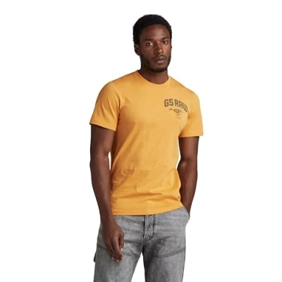 Abbildung von G Star Skeleton DOG Chest Graphic SLIM Tshirt print, Herren, Größe: Medium, Golden nugget