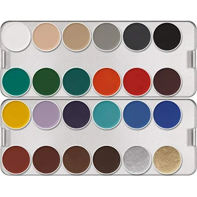Abbildung von Schminkpalette Aquacolor (24 Farben) K