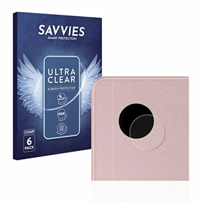 Abbildung von Savvies 6 Stück Schutzfolie für Samsung Galaxy Tab A8 LTE (NUR Kameraschutz) Displayschutz Folie Ultra Transparent