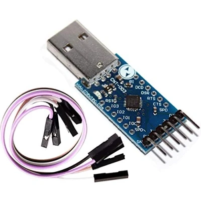 Abbildung von TECNOIOT CP2104 USB to RS232 TTL UART 6PIN Connector Module Serial Converter Serieller Umsetzer zu Anschlussmodul