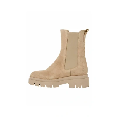 Abbildung von Tamaris Plateaustiefelette, Damen, Größe: 38, Beige suede Schuhe