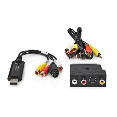 Abbildung von Nedis VGRRU101BK Video Grabber USB 2.0 480p A/V Kabel/Scart