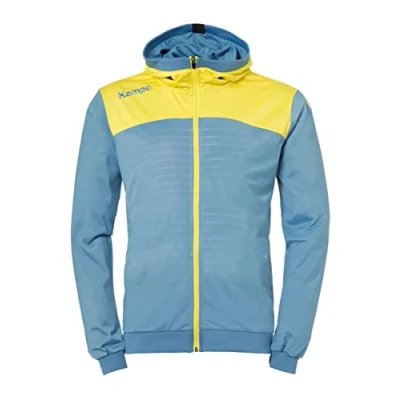 Abbildung von Kempa Kinder Emotion 2.0 Kapuzenjacke Jacke, Dove blau/limonengelb, 128