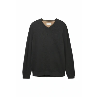 Abbildung von TOM Tailor Strickpullover, Herren, Größe: 3XL, Dunkelgrau