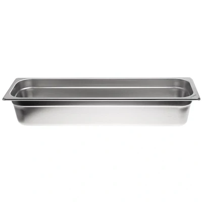 Abbildung von GN Behälter 2/4 Edelstahl Höhe: 100 mm Volumen: 5,6 l Gastronomie Gastronormbehälter kaufen