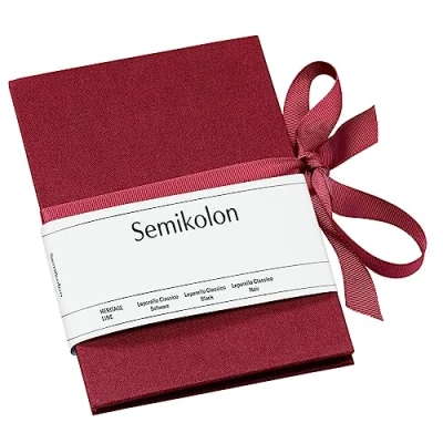 Abbildung von Semikolon 353207 Leporello Classico 12,2 x 17,7 cm 14 Fotos 10 15 Ziehharmonika Fotobuch burgundy dunkel rot