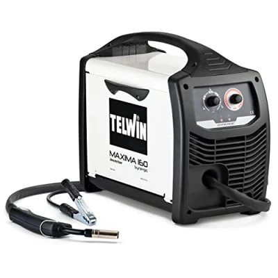 Abbildung von Telwin 816085 Maxima 160 Synergic Drahtschweißgerät MIG MAG/FLUX/BRAZING mit Invertertechnik 230 V, 160, Weiss