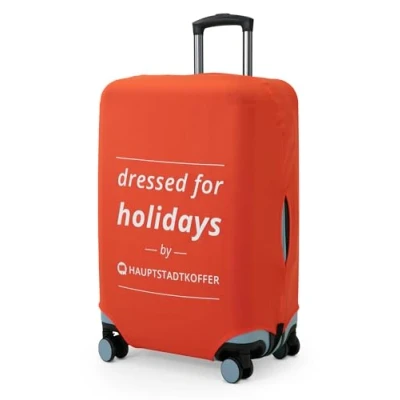 Abbildung von Kofferüberzug Größe M, Kofferhülle für mittelgroße Koffer (57 65 cm), Kofferschutzhülle, Gepäckabdeckung, Luggage Cover