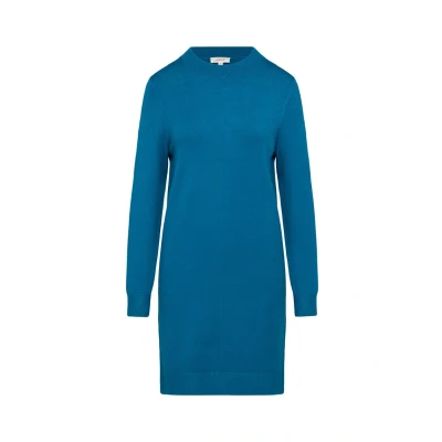 Abbildung von s.Oliver MIT Crewneck UND Pintucks Strickkleid, Damen, Größe: 36, Petrol