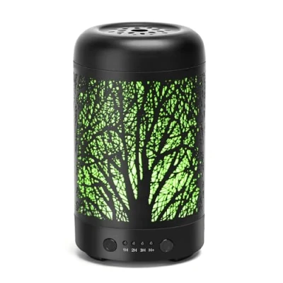 Abbildung von Aigostar Aroma Diffuser, Aromatherapie Diffusor für ätherische Öle,100 ml Ultraschall Diffusor,7 Farben Beleuchtung, Luftbefeuchter Schlafzimmer/Büro/Yoga