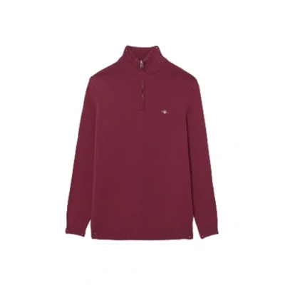 Abbildung von GANT Herren Casual Cotton Half Zip Pullover, Wine RED, XL