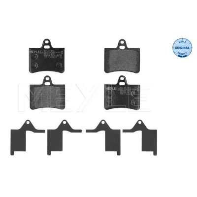 Abbildung von MEYLE 025 233 0515 Bremsbelagsatz ORIGINAL Quality Hinterachse exkl. Verschleißwarnkontakt mit Anti Quietsch Blech CITROËN: C5 II Schrägheck