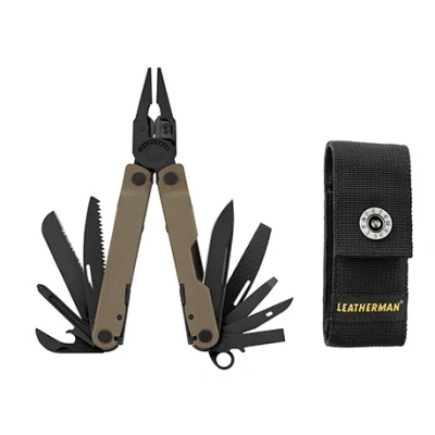 Abbildung von Leatherman Rebar Multi Tool 17 Werkzeuge für Heimwerker und Camping Schwarzer Edelstahl Braun