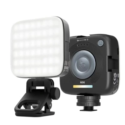 Abbildung von NEEWER ENTRY LEVEL VERSION LED Videolicht, Magnetisches Kameralicht, 96 LEDs zweifarbig Clip On Videoleuchte 2000mAh 3000K 9000K CRI80+ 3 Cold Shoes 1/4Zoll Gewinde für Videoaufnahme Selfie Licht, N96