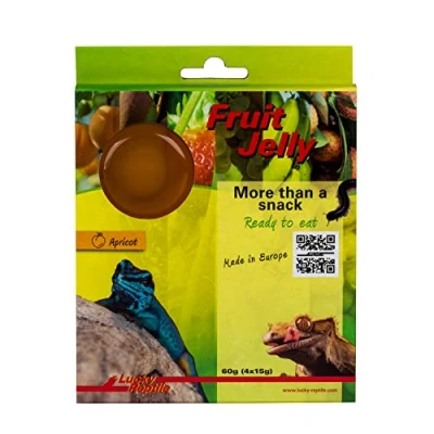 Abbildung von Lucky Reptile Fruit Jelly, Geschmack:Apricot (Aprikose), Inhalt:4 x 15g