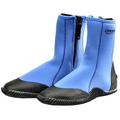 Abbildung von Cressi Isla Boots Premium Neopren Füßling Für Geräteflosse Sohle Anti rutsch, Rosa/Logo Schwarz, XS 36/37