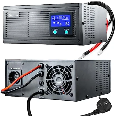 Abbildung von Notstromversorgung UPS EXTRALINK Piorun 1200VA/1000W Wechselrichter Reiner Sinus Pro 24VDC USV Inverter Integrierter Schutz CPU Steuerung unterbrechungsfreie Spannungsversorgung Stromversorgung