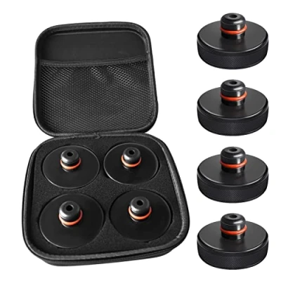 Abbildung von Gummiauflage Wagenheber für Tesla Model Y 3 S X, Vier Pads in einer Packung, Zubehör Fahrzeuge, Wagen Heber Pad, Auflage Rangierwagenheber, Gummi Jack Karosserie Unterlage Adapter