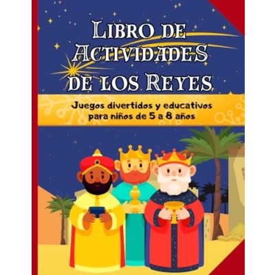 Abbildung von Libro de Actividades los Reyes para niños 5 a 8 años Juegos divertidos y educativos: Laberintos, encuentra las diferencias, sudoku, ... más pasatiempos aprender divirtiéndose