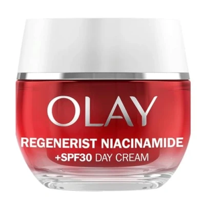 Abbildung von Olay Niacinamid + SPF30, feuchtigkeitsspendende Tagescreme, hydratisierte Haut für 24 Stunden, schützt vor schädlichen UVA und UVB Strahlen, 50 ml