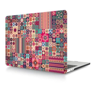Abbildung von Hülle Kompatibel mit Neues MacBook Air 13 Zoll Modell A1932 A2179 A2337 M1 Freisetzung 2020 2019 2018 Retina Display and Touch ID, Gedrucktes Muster Plastik Hartschale Matt Case, Bunt