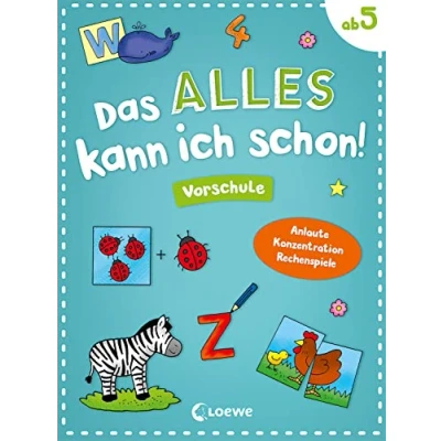 Abbildung von Das alles kann ich schon! Vorschule: Anlaute, Konzentration, Rechenspiele Lernspielblock ab 5 Jahre