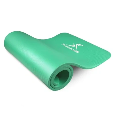 Abbildung von ProsourceFit Extra Thick Yoga and Pilates Mat ½ (13mm), 71 inch Long High Density Exercise with Comfort Foam Carrying Strap, Green