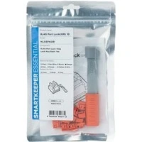Abbildung von SmartKeeper ESSENTIAL / 10 x RJ45 Port Blockers mit 1 Lock Key Basic Orange