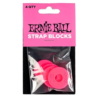 Abbildung von Ernie Ball Strap Blocks, 4 Stück Rosa