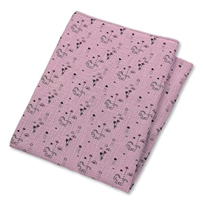 Abbildung von Sterntaler Musselin Schmusedecke, Pony Pauline, Alter: Für Babys ab der Geburt, 120 x cm, Rosa
