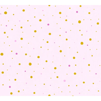 Abbildung von living walls Vliestapete &quot;Little Stars&quot;, gepunktet, Kinderzimmer Tapete Punkte Metallic
