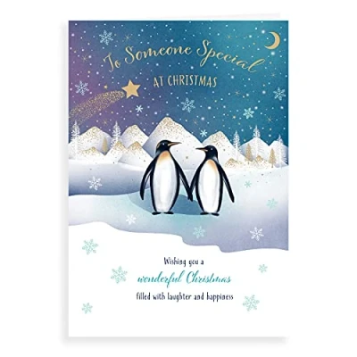 Abbildung von Piccadilly Greetings, A41348 Weihnachtskarte, Aufschrift Someone Special, 22,9 x 15,2 cm