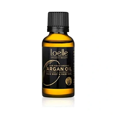 Abbildung von Loelle 100% reines, kaltgepresstes Arganöl Bioöl aus Argan für Haare, Gesicht und Hände vegan feuchtigkeitsspendend Körperöle mit Vitamin E handverlesen in Marokko (30ml)