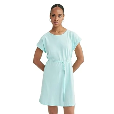 Abbildung von DeFacto Women&#039;s B0655AX Casual Dress, Aqua, XXL